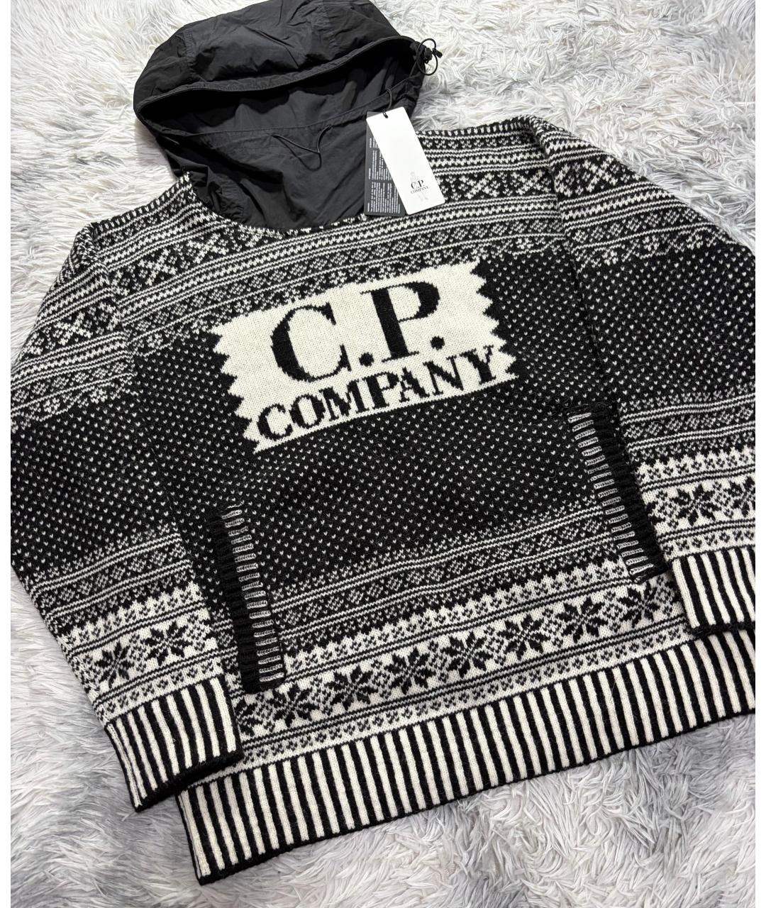 CP COMPANY Черный шерстяной джемпер / свитер, фото 2