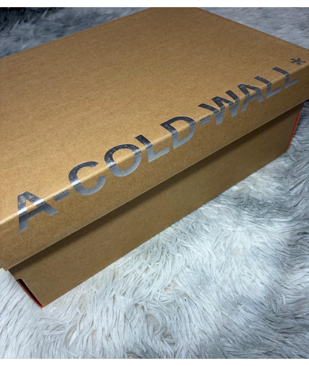 A-COLD-WALL* Черные кожаные низкие кроссовки / кеды, фото 6