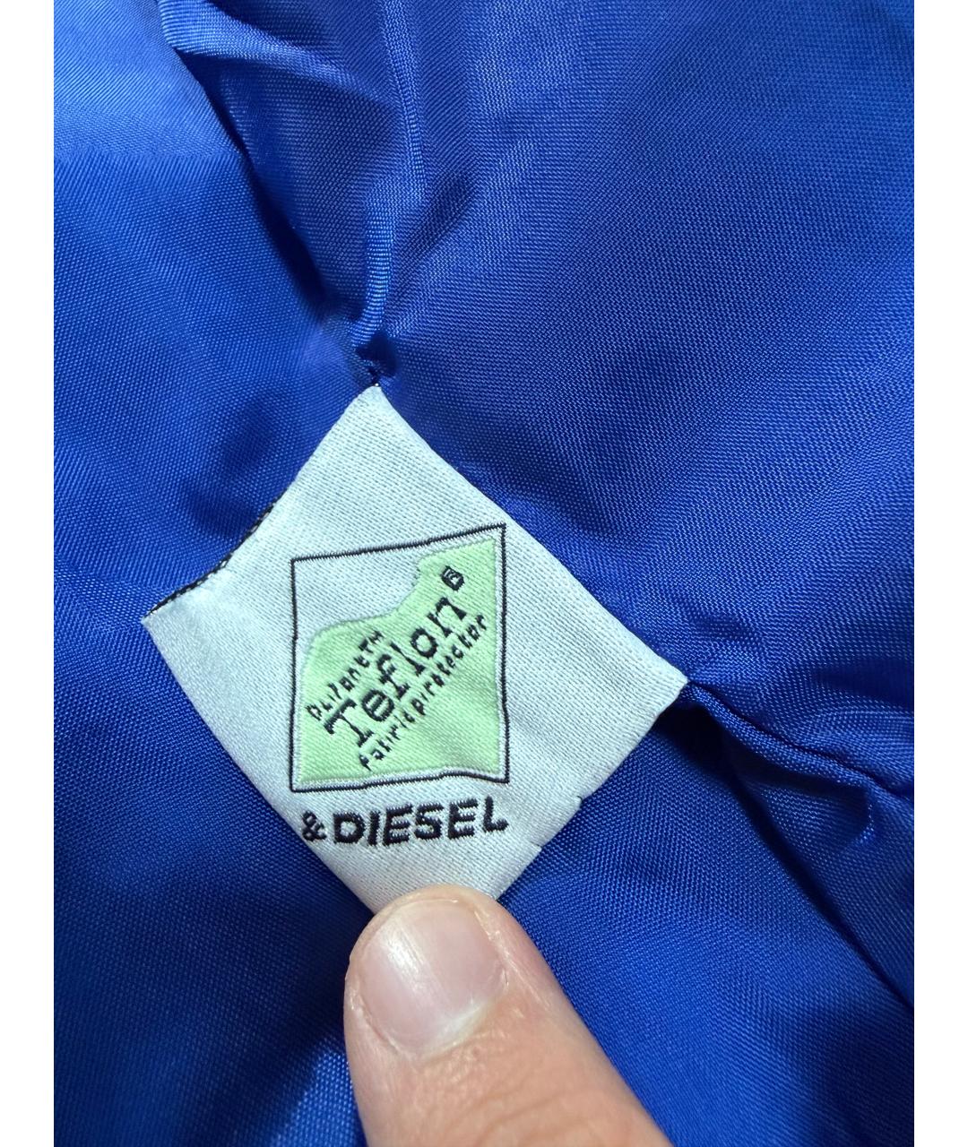 DIESEL Синяя хлопковая куртка, фото 7
