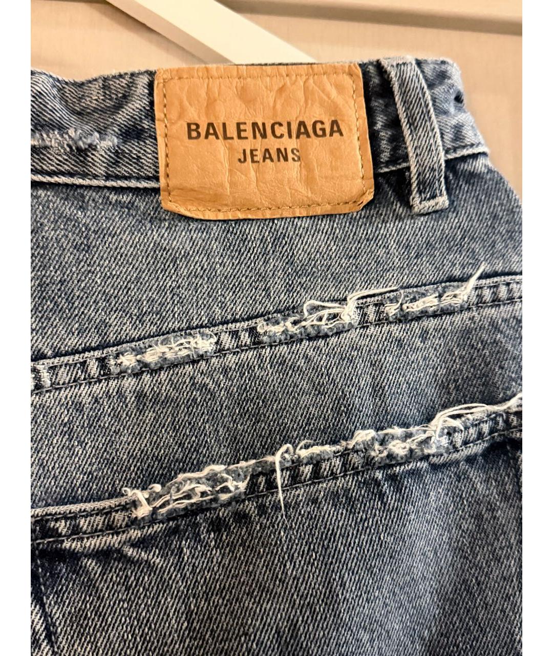 BALENCIAGA Синие прямые джинсы, фото 4