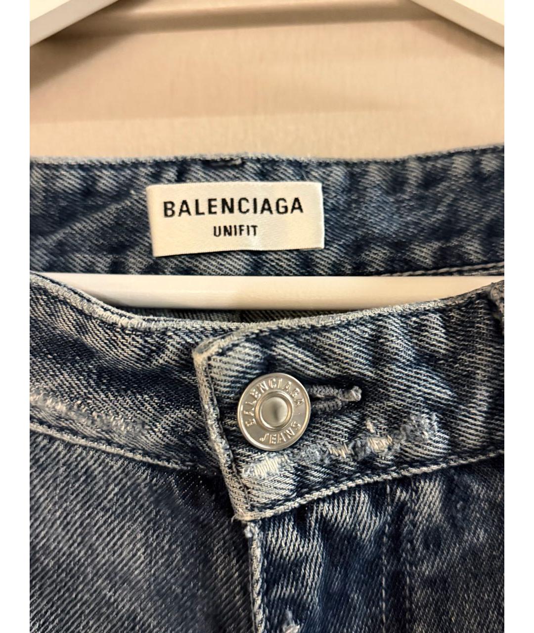 BALENCIAGA Синие прямые джинсы, фото 3