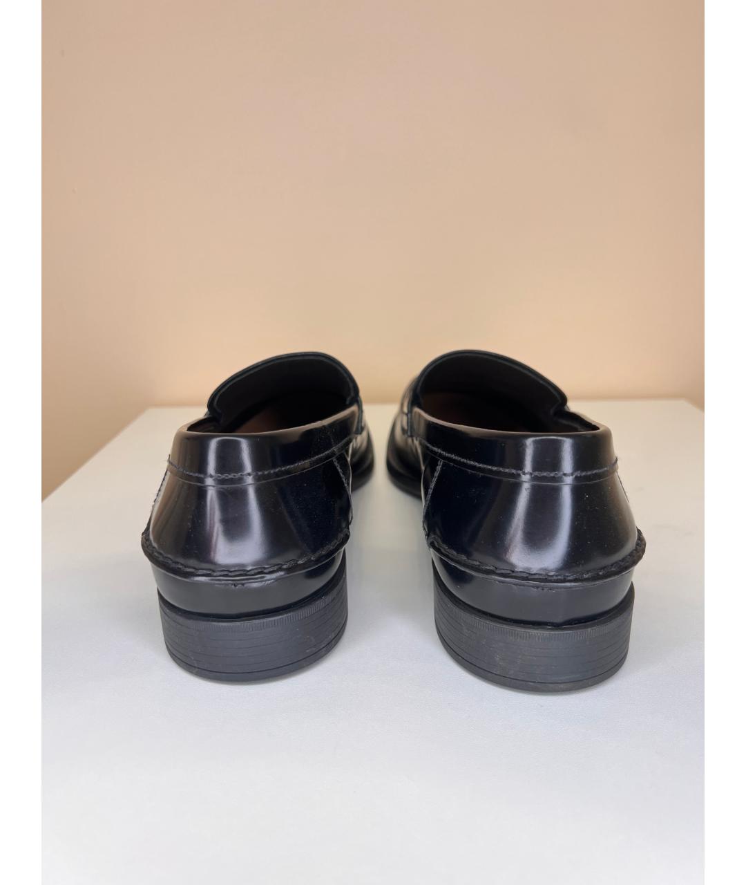 PRADA Черные лоферы из лакированной кожи, фото 4