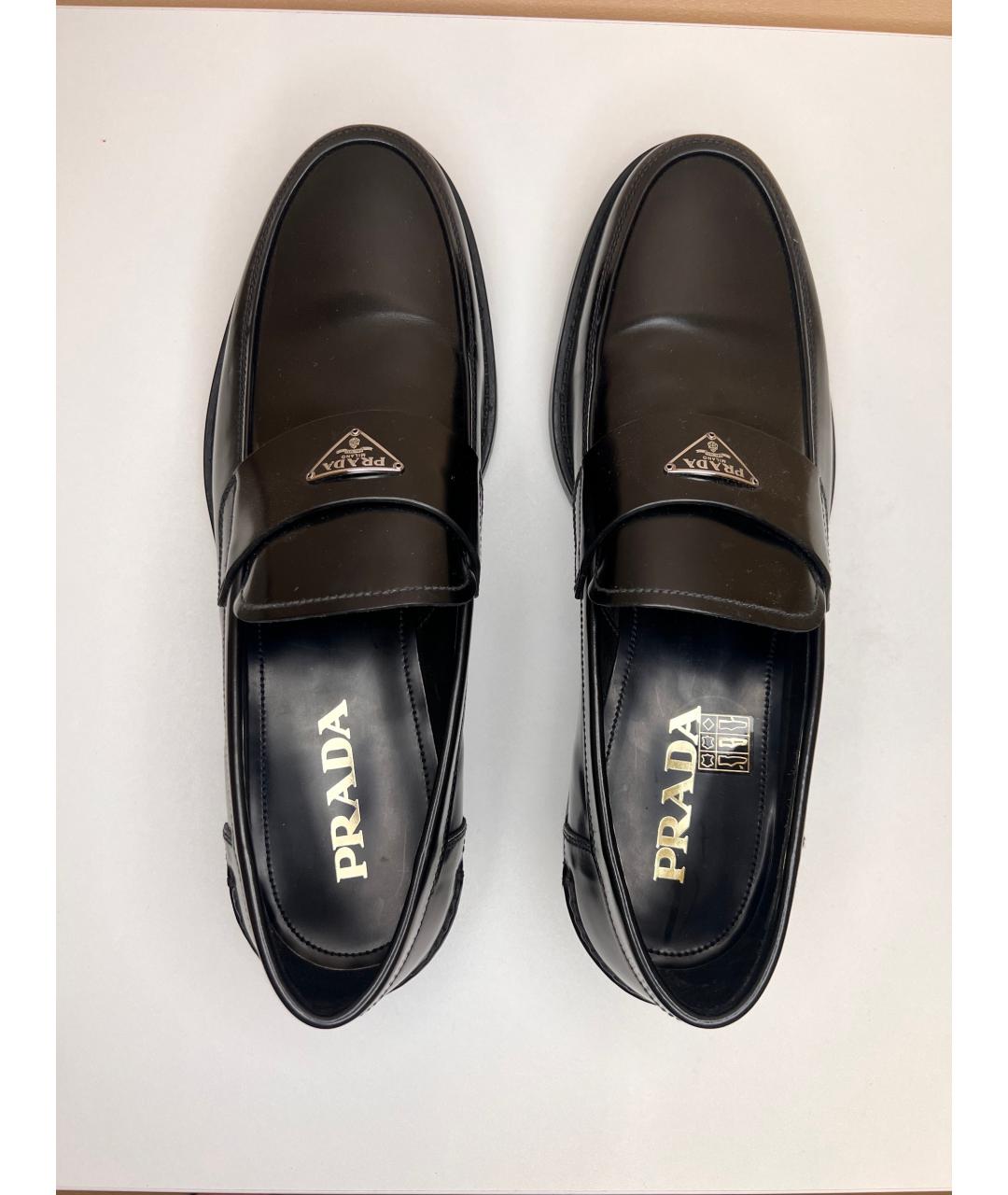 PRADA Черные лоферы из лакированной кожи, фото 3