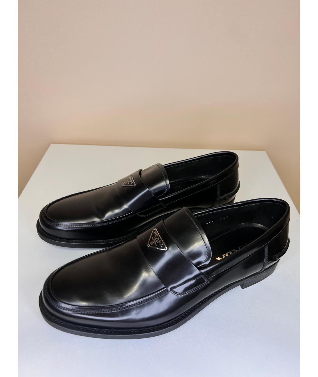 PRADA Черные лоферы из лакированной кожи, фото 6