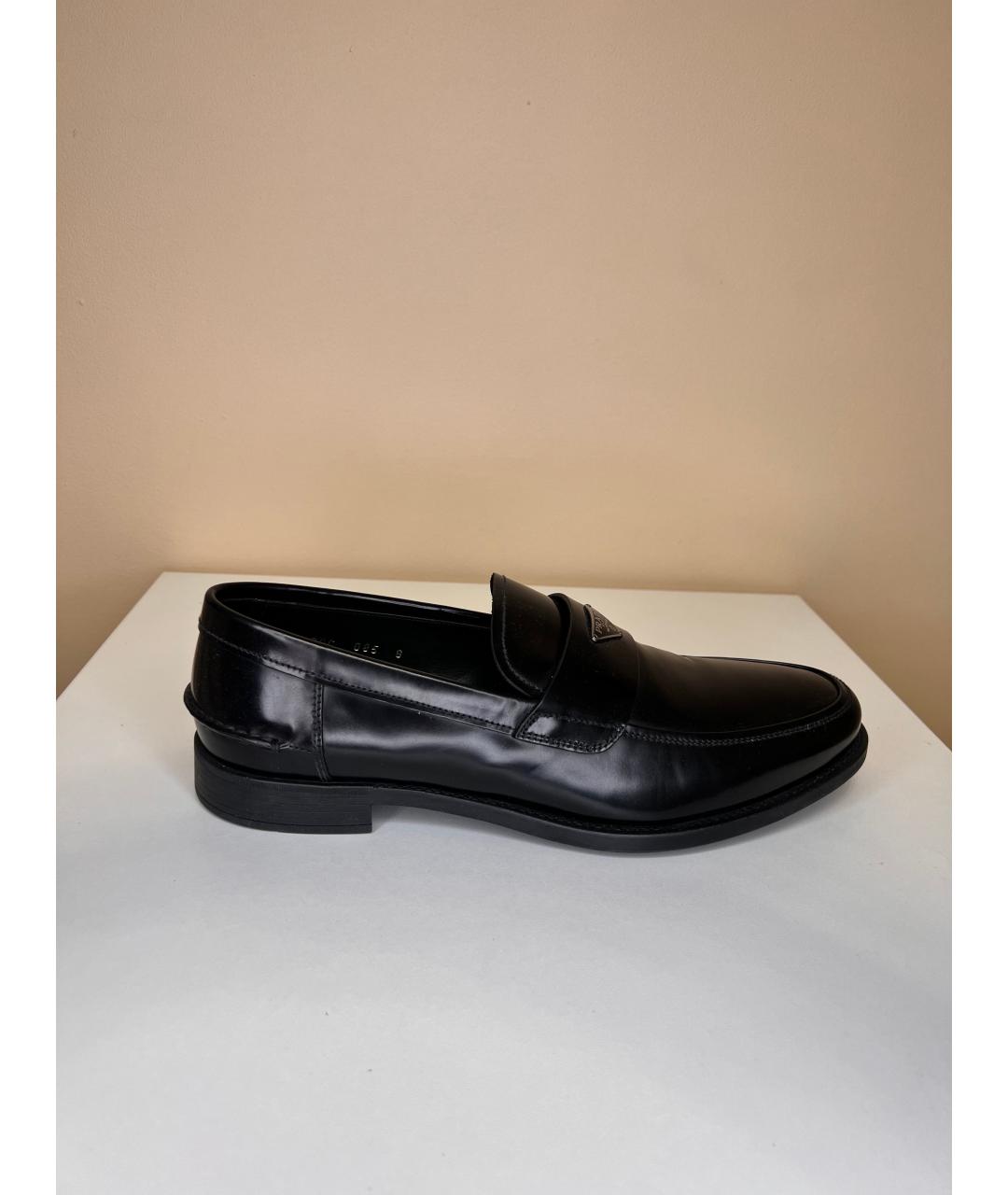 PRADA Черные лоферы из лакированной кожи, фото 7