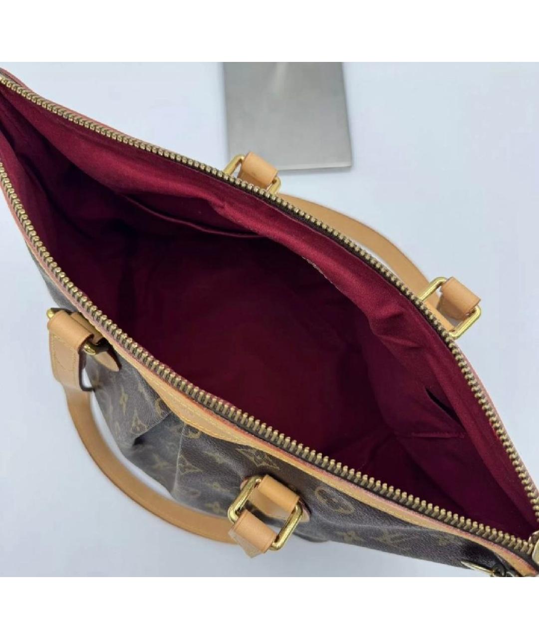 LOUIS VUITTON Коричневая сумка тоут из канвы, фото 4