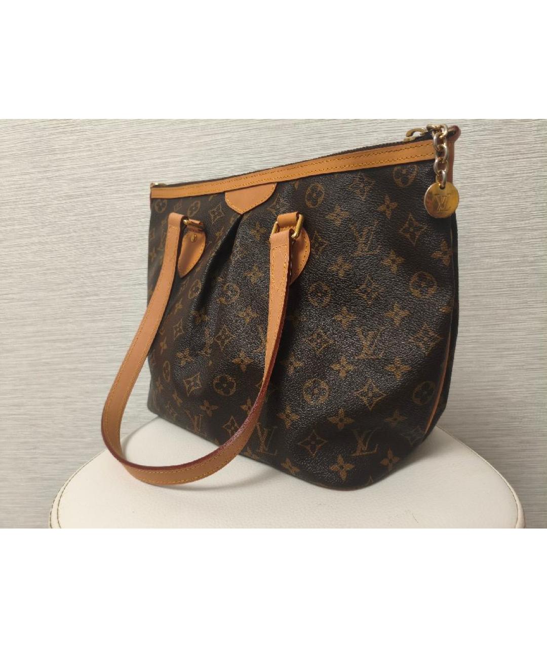 LOUIS VUITTON Коричневая сумка тоут из канвы, фото 2