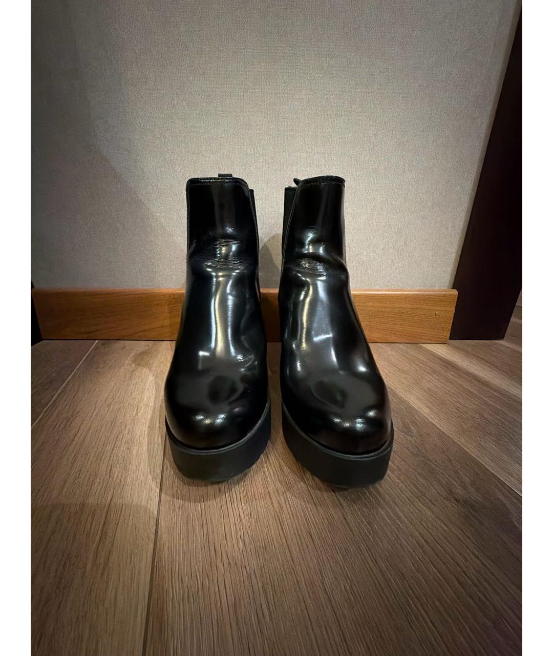 PRADA Черные ботильоны из лакированной кожи, фото 2