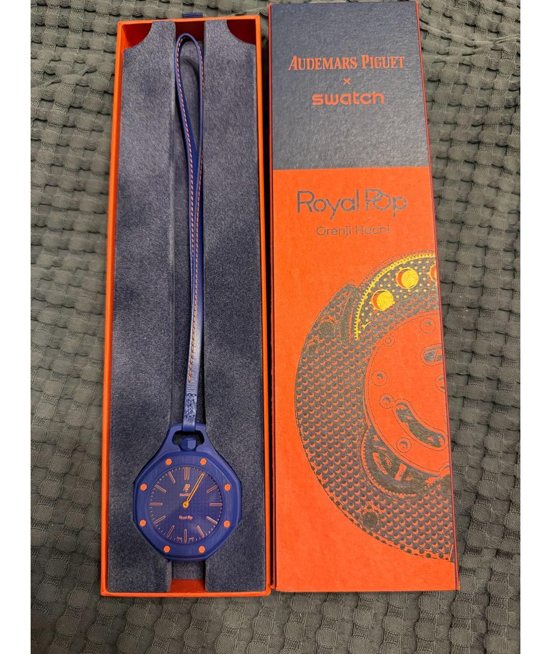 Swatch Темно-синие часы, фото 5