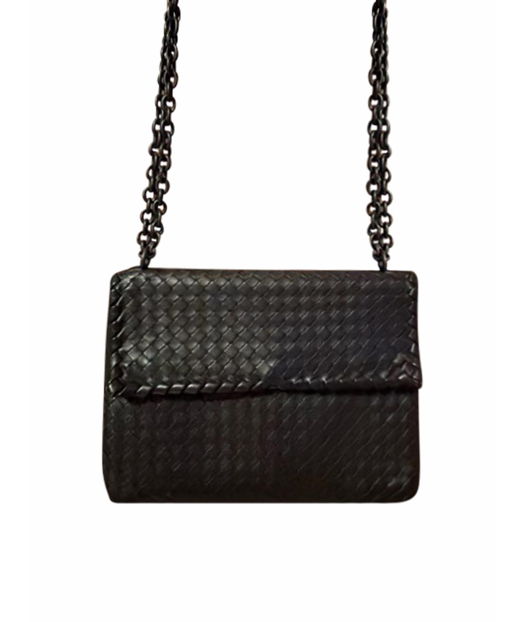 BOTTEGA VENETA Коричневая кожаная сумка через плечо, фото 1