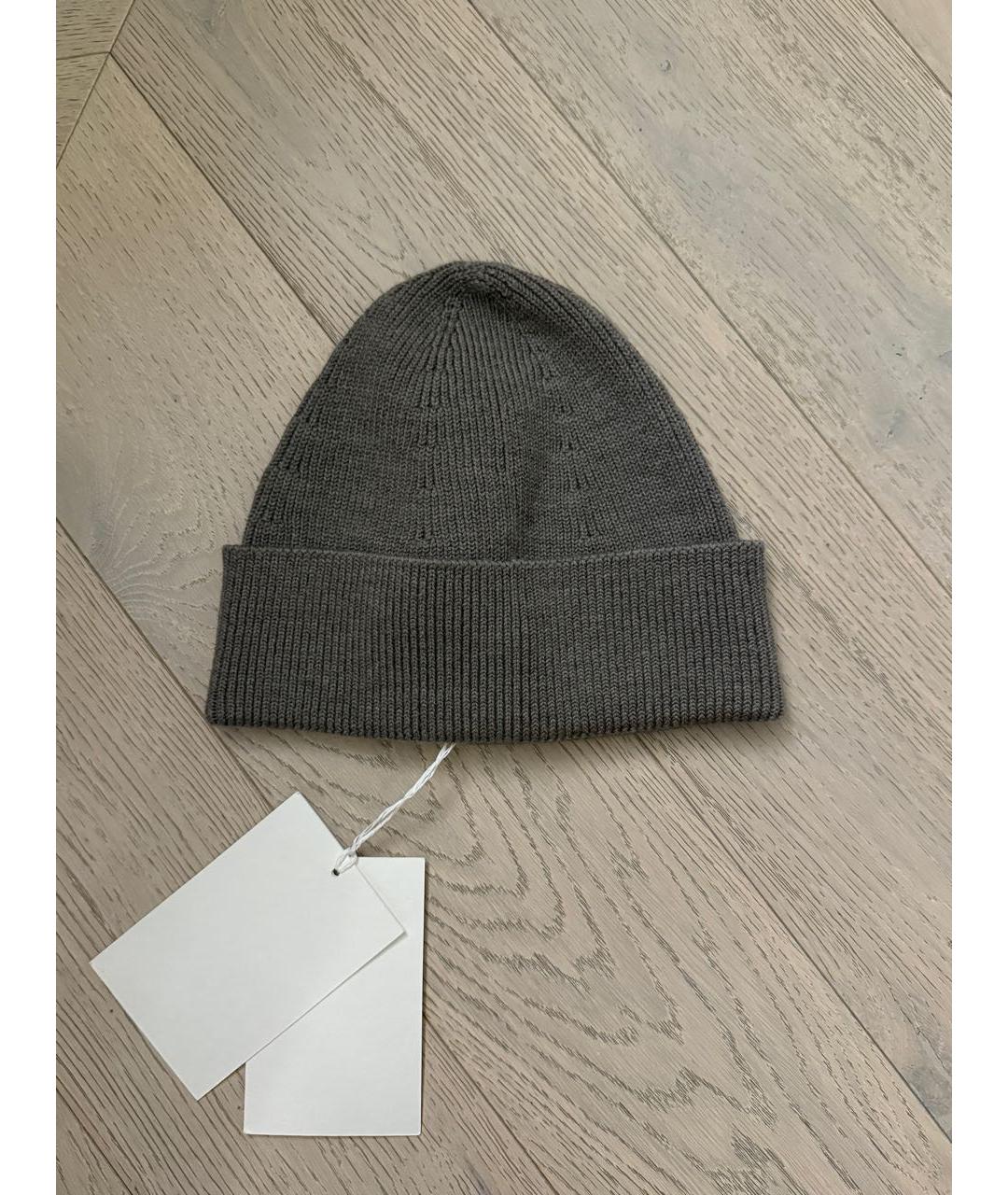 ACNE STUDIOS Серая шерстяная шапка, фото 2