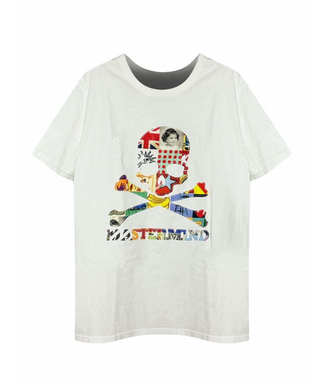 MASTERMIND JAPAN Белая хлопковая футболка, фото 1