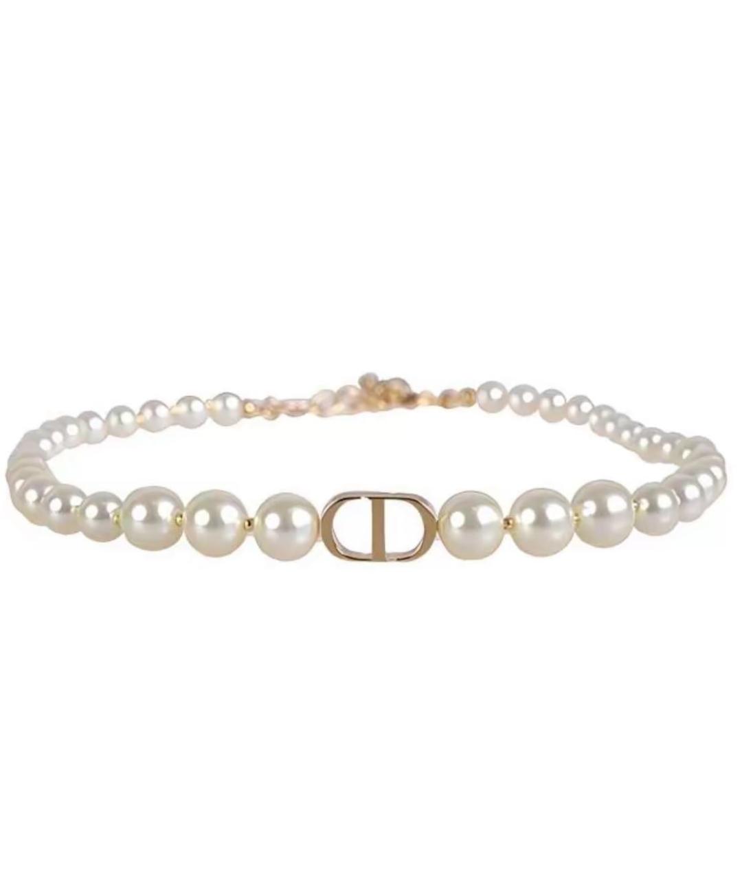 CHRISTIAN DIOR Золотое жемчужное колье, фото 1