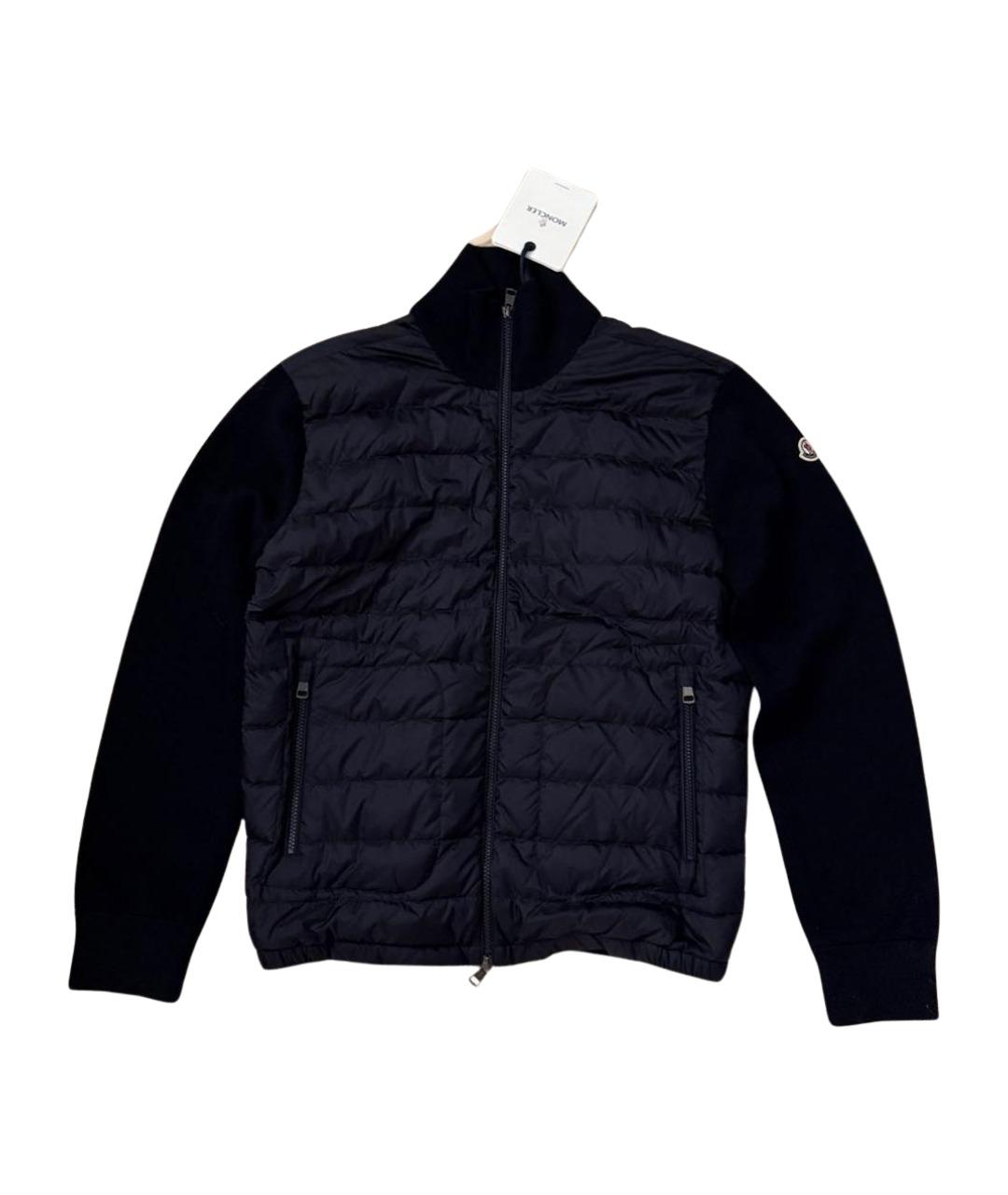 MONCLER Черный кашемировый пуховик, фото 1