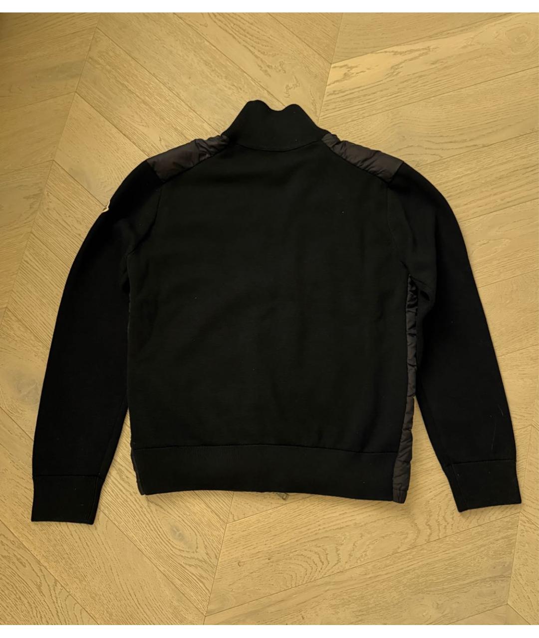 MONCLER Черный кашемировый пуховик, фото 2
