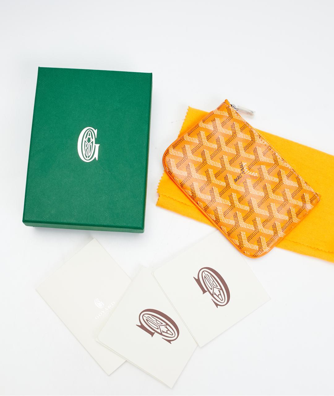 GOYARD Желтая ключница, фото 6