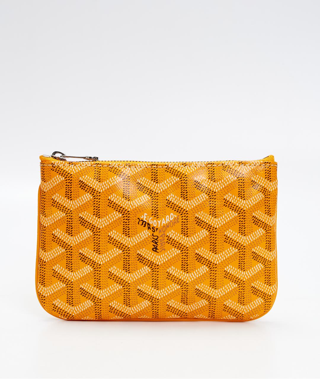 GOYARD Желтая ключница, фото 3