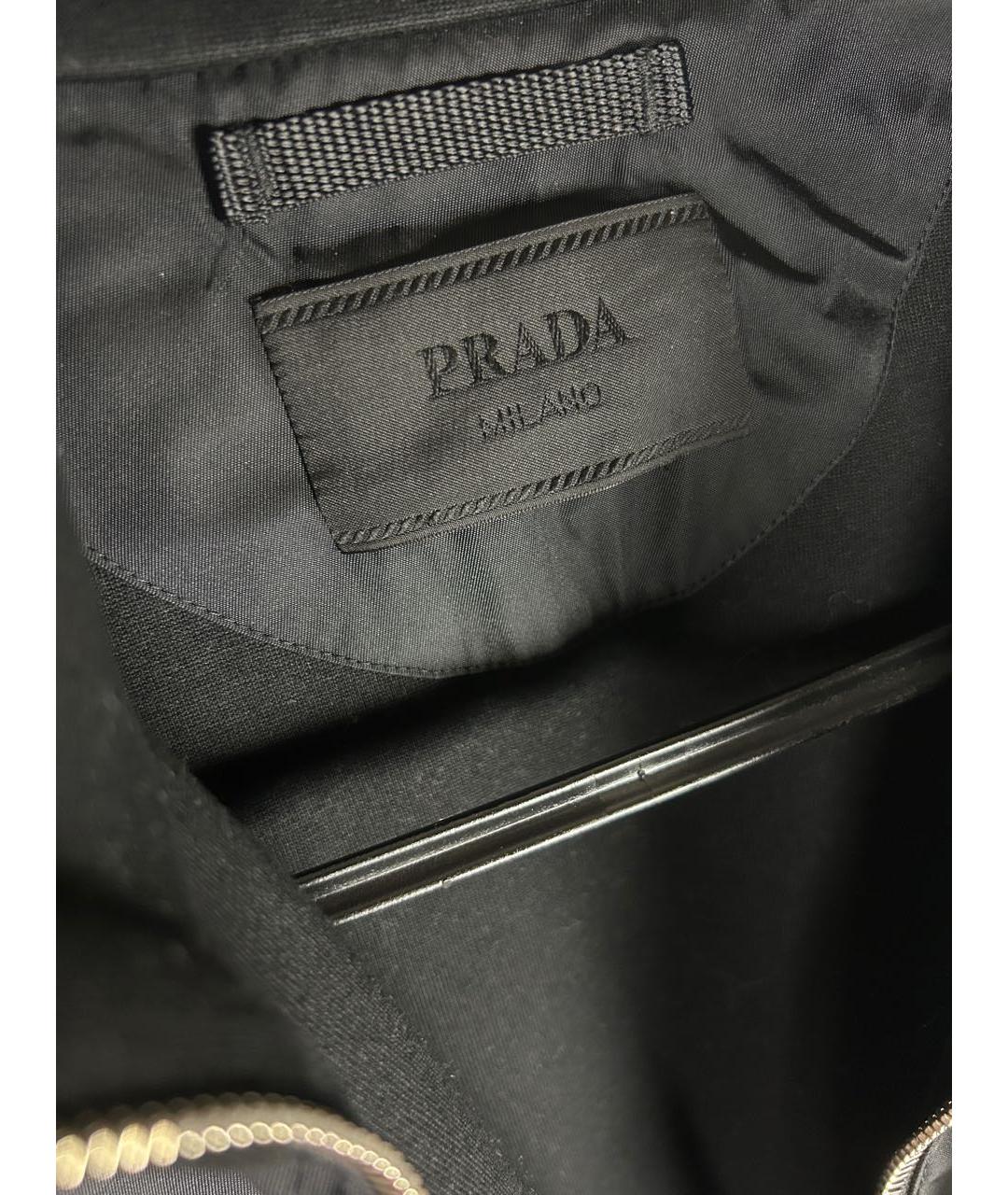 PRADA Черная нейлоновая куртка, фото 7