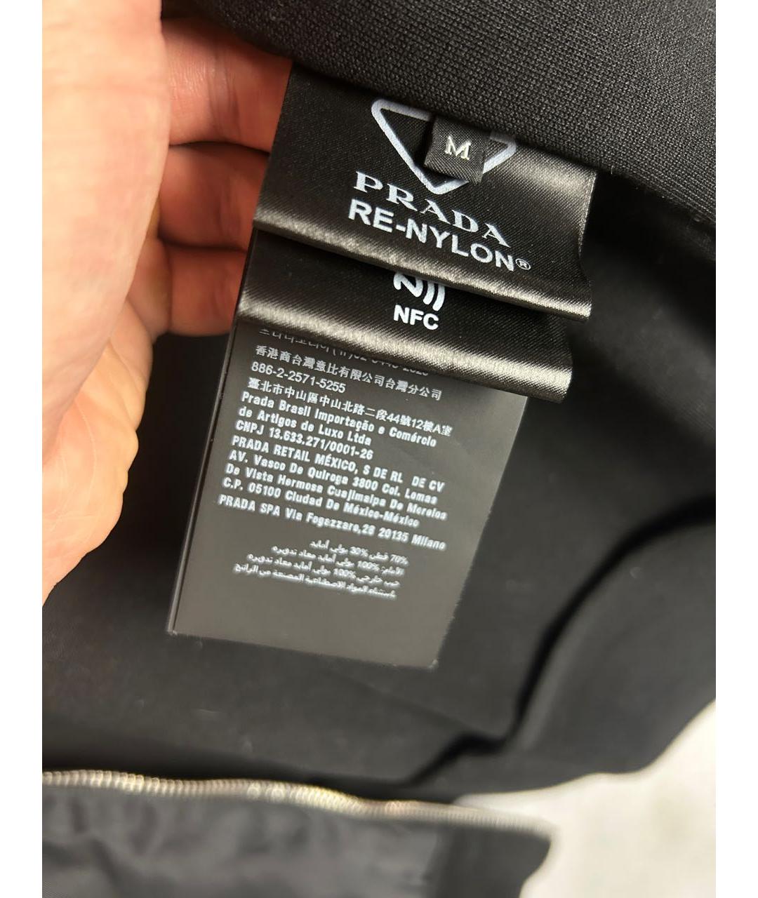 PRADA Черная нейлоновая куртка, фото 6