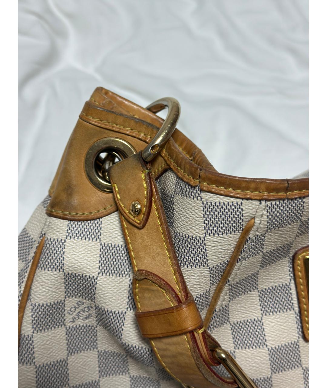 LOUIS VUITTON Белая сумка тоут из канвы, фото 4