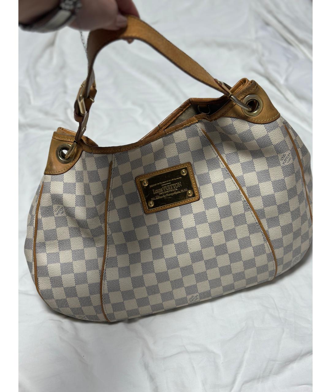 LOUIS VUITTON Белая сумка тоут из канвы, фото 2