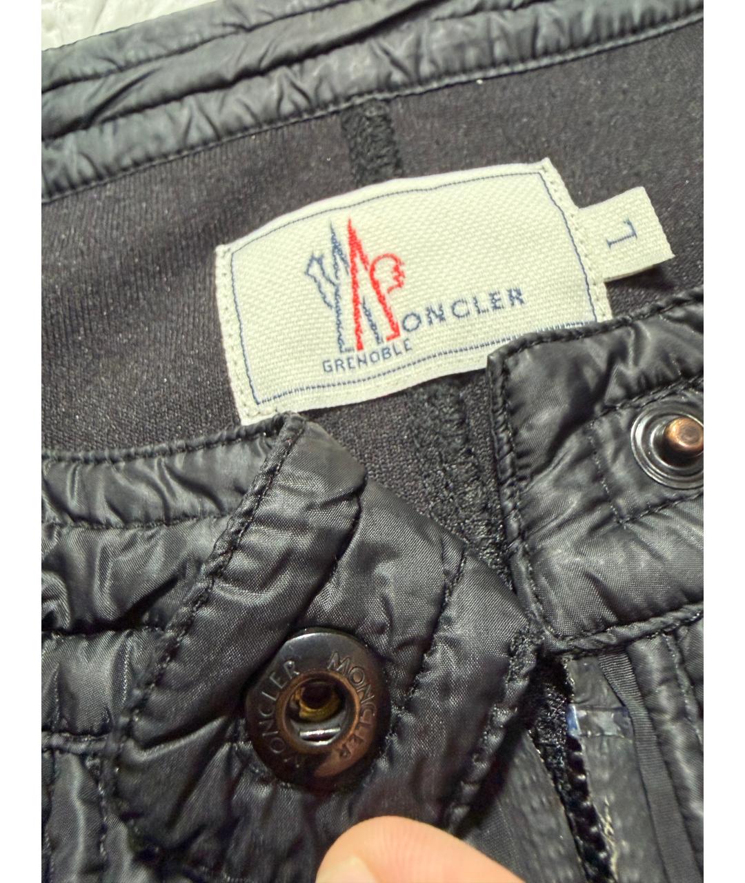 MONCLER GRENOBLE Черный шерстяной джемпер / свитер, фото 4