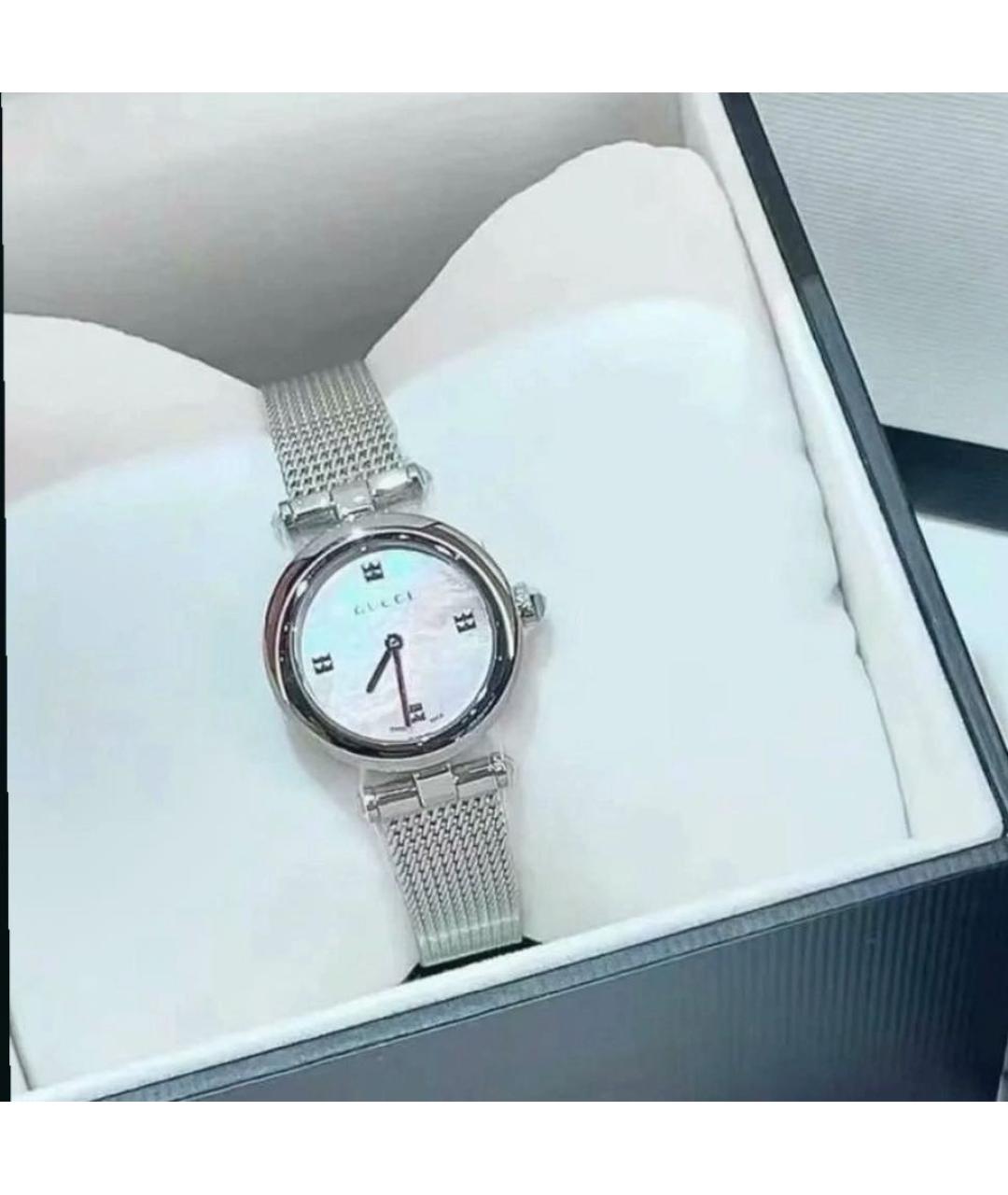 GUCCI Серебряные часы, фото 2