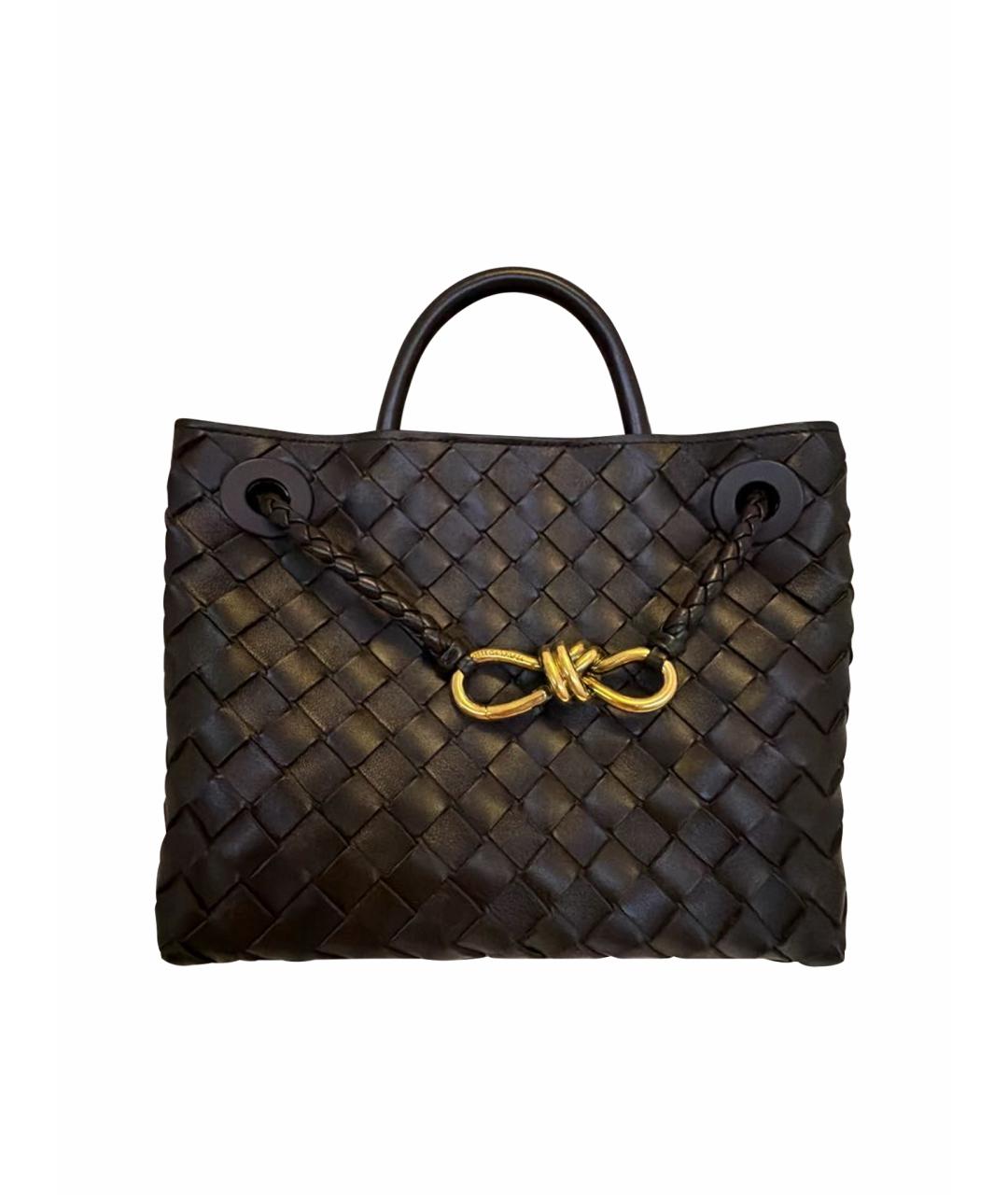 BOTTEGA VENETA Коричневая кожаная сумка через плечо, фото 1