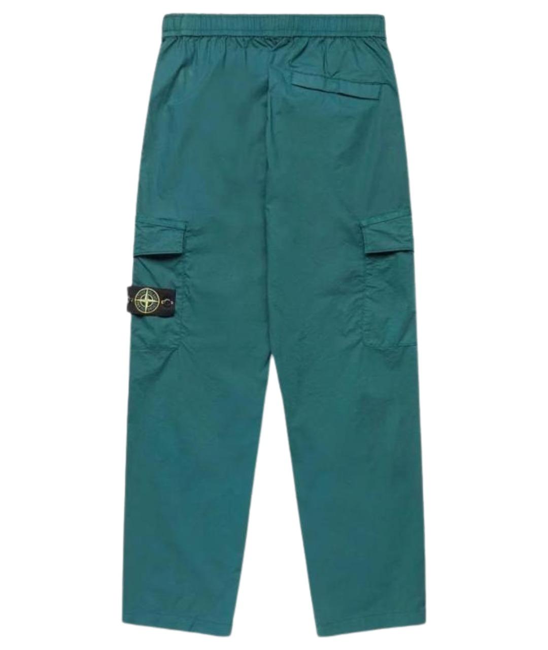 STONE ISLAND Зеленые брюки чинос, фото 1