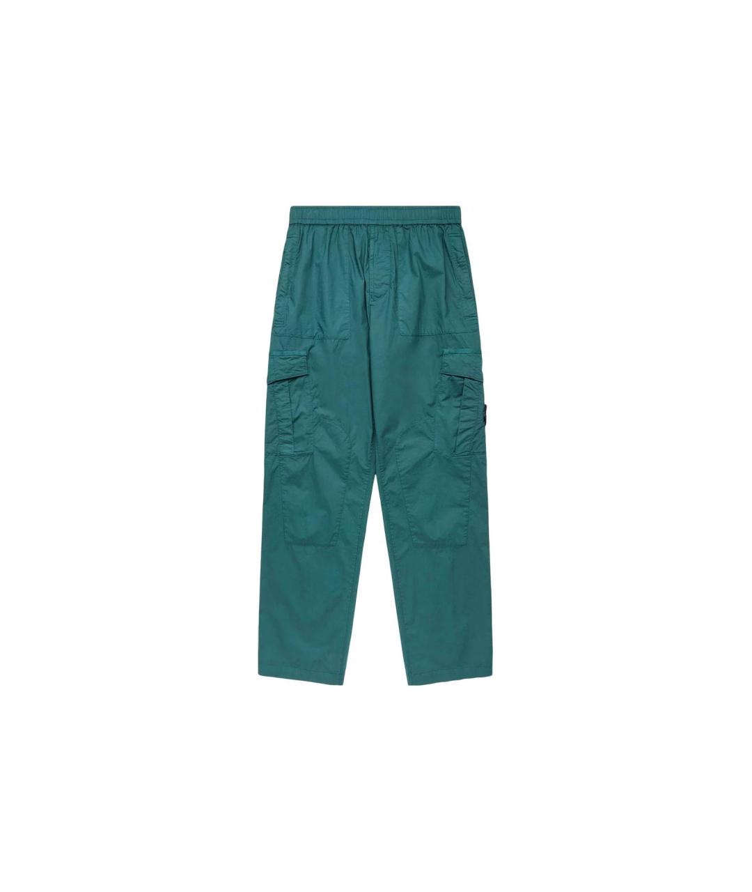 STONE ISLAND Зеленые брюки чинос, фото 2
