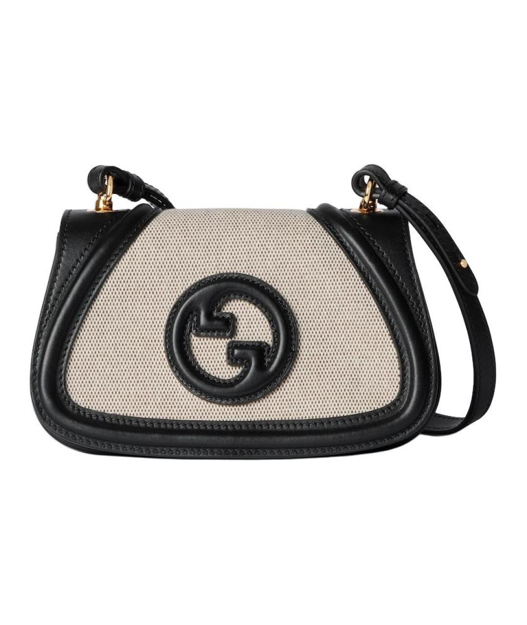 GUCCI Черная тканевая сумка через плечо, фото 1