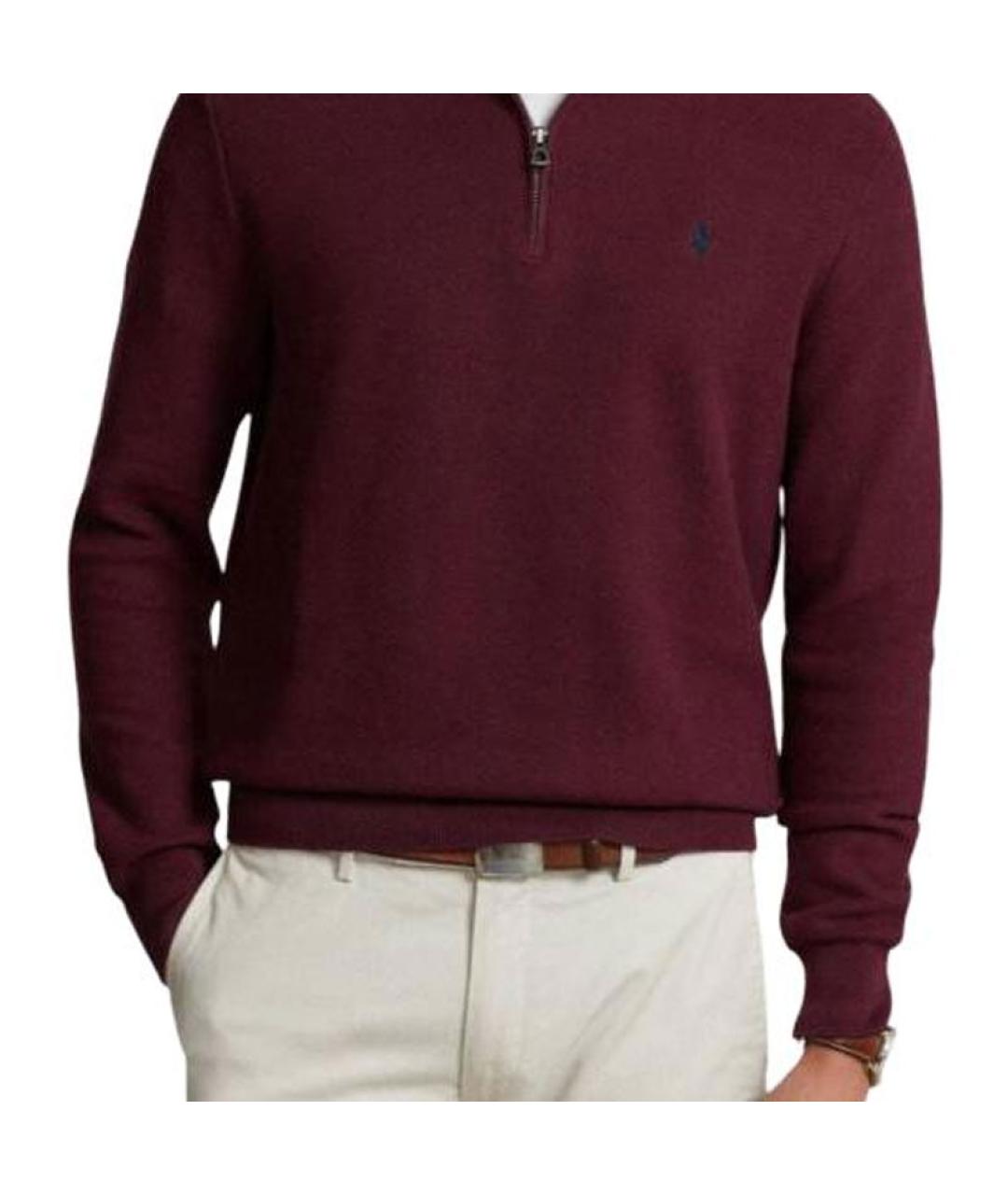 POLO RALPH LAUREN Красный хлопковый джемпер / свитер, фото 5