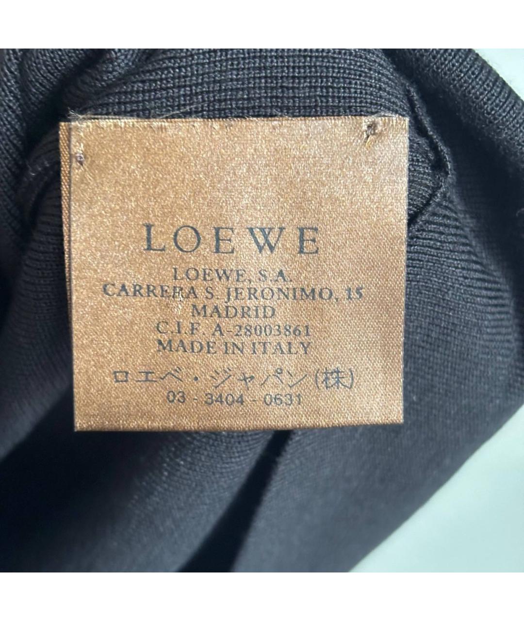 LOEWE Черная шелковая майка, фото 5