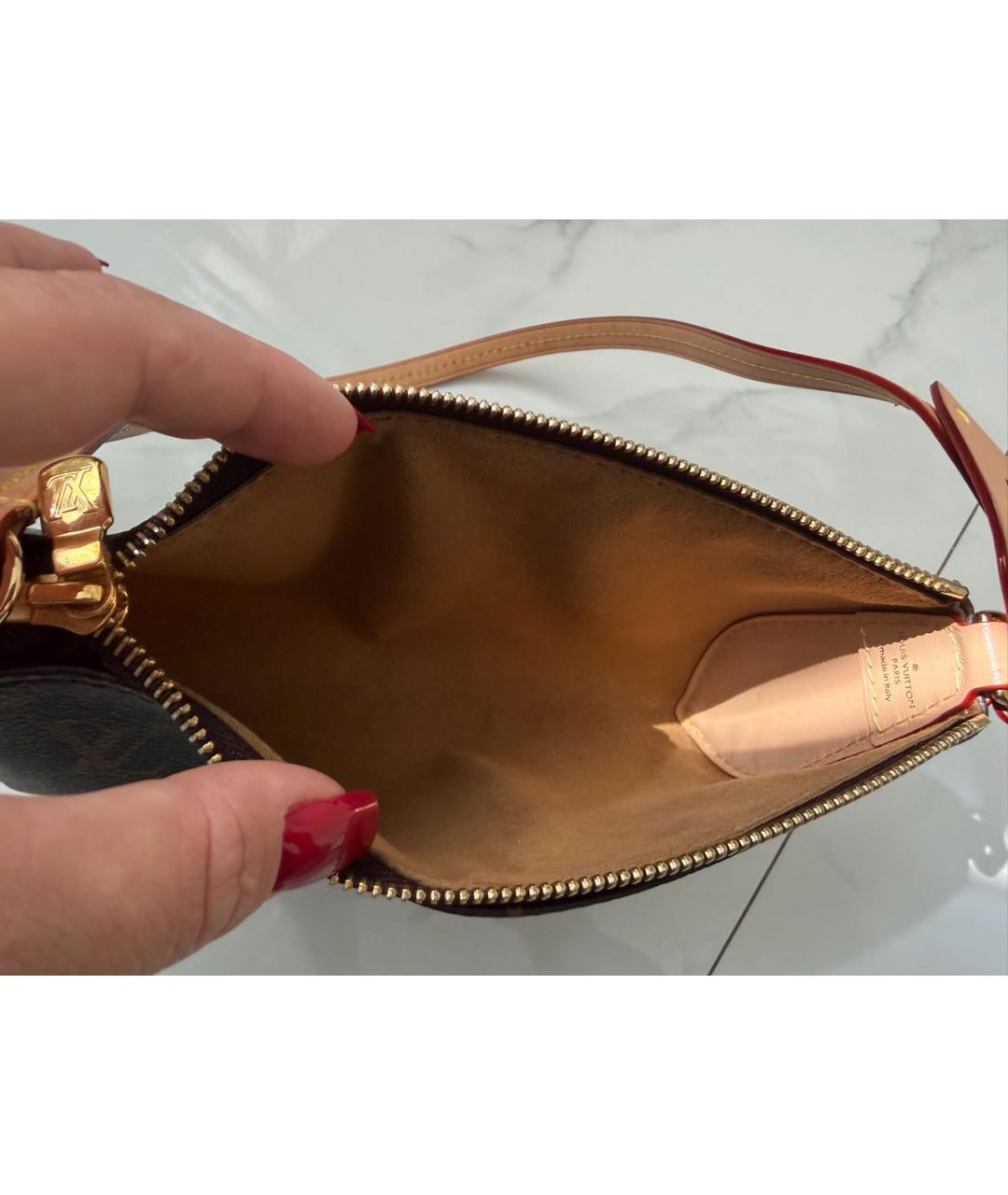LOUIS VUITTON Коричневая сумка через плечо из канвы, фото 5