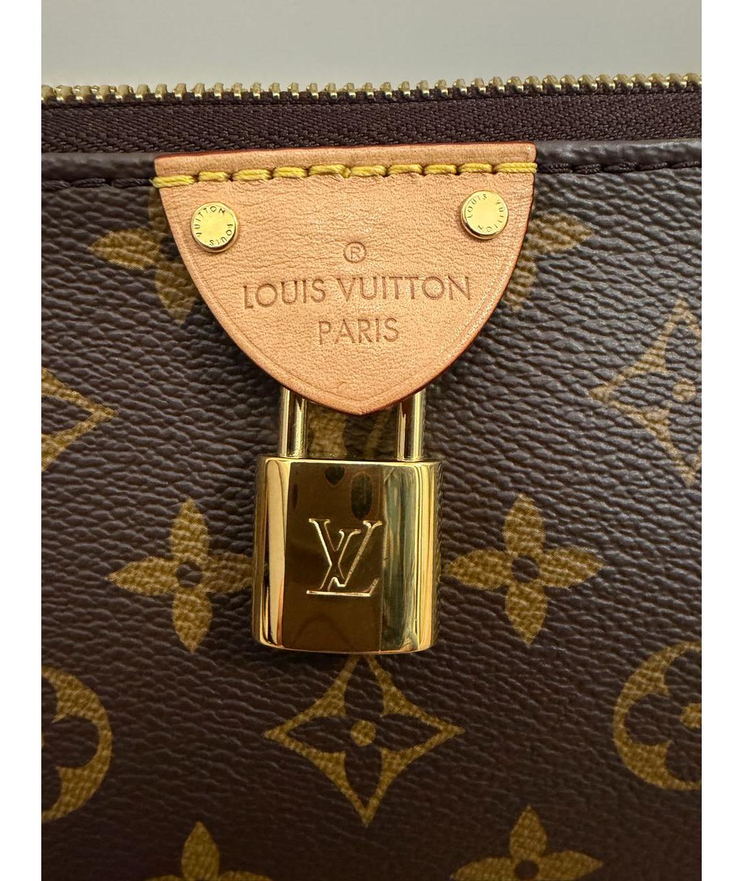 LOUIS VUITTON Коричневая сумка через плечо из канвы, фото 4