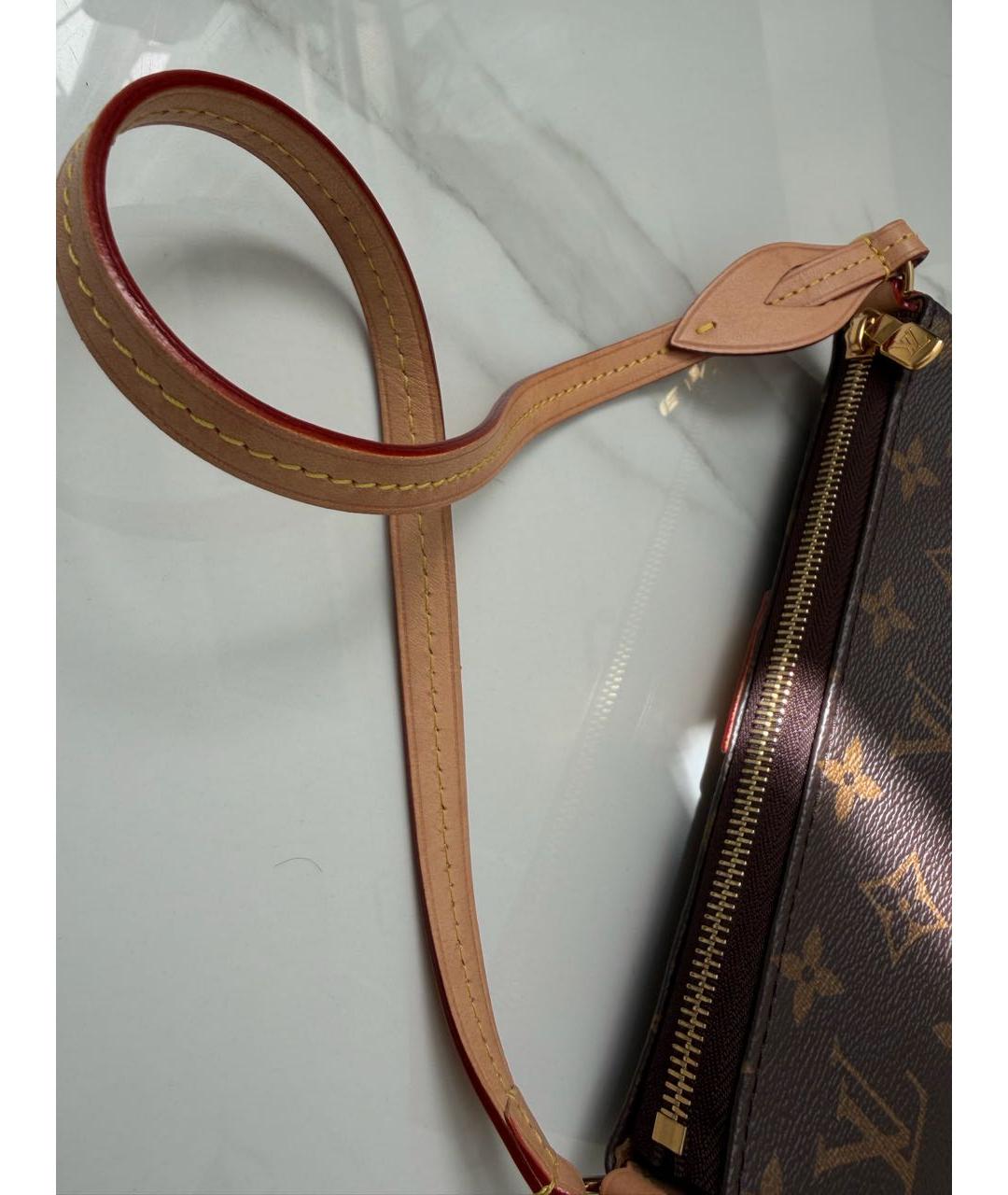 LOUIS VUITTON Коричневая сумка через плечо из канвы, фото 6