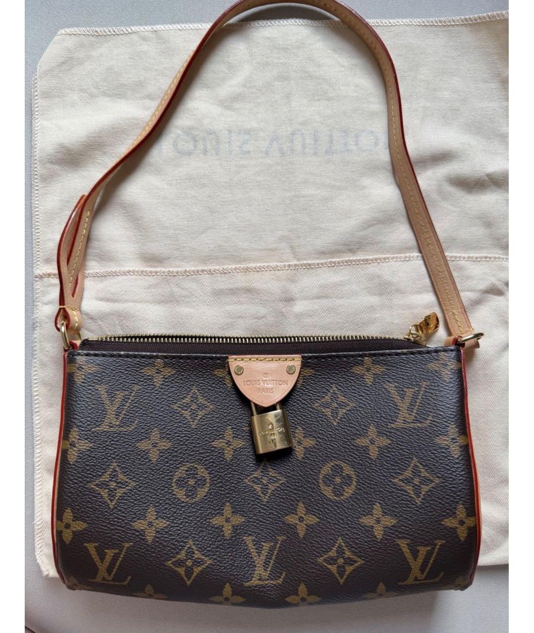LOUIS VUITTON Коричневая сумка через плечо из канвы, фото 2