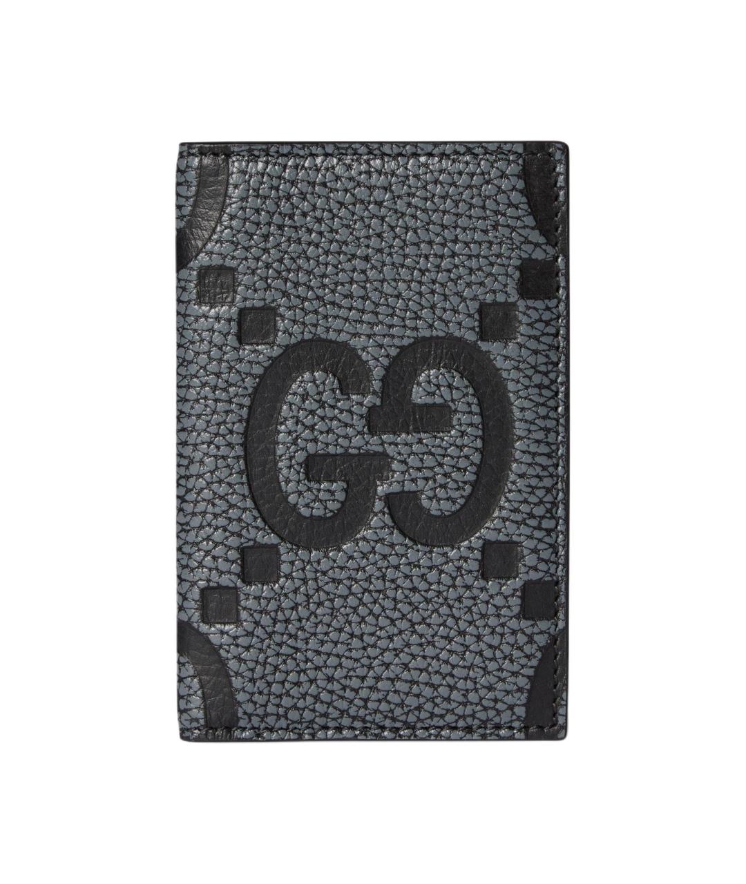 GUCCI Серый кожаный кардхолдер, фото 1