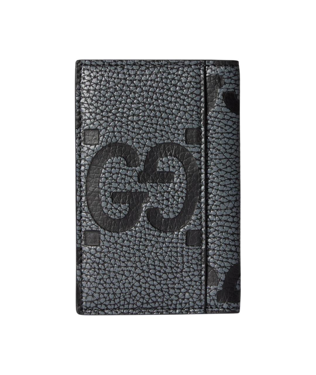GUCCI Серый кожаный кардхолдер, фото 3