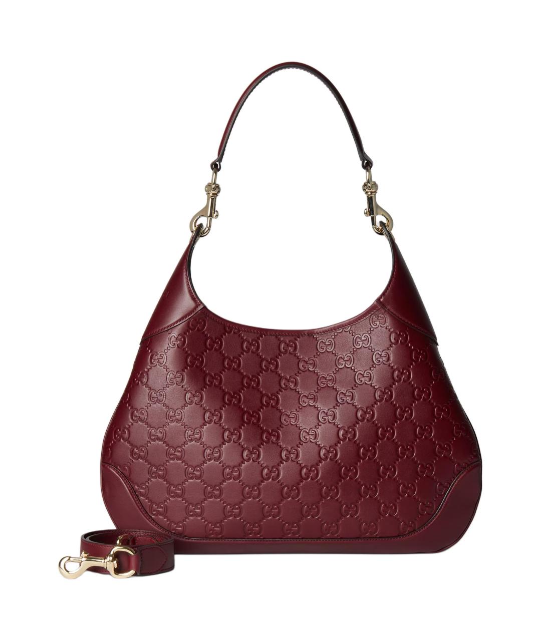 GUCCI Красная кожаная сумка через плечо, фото 2