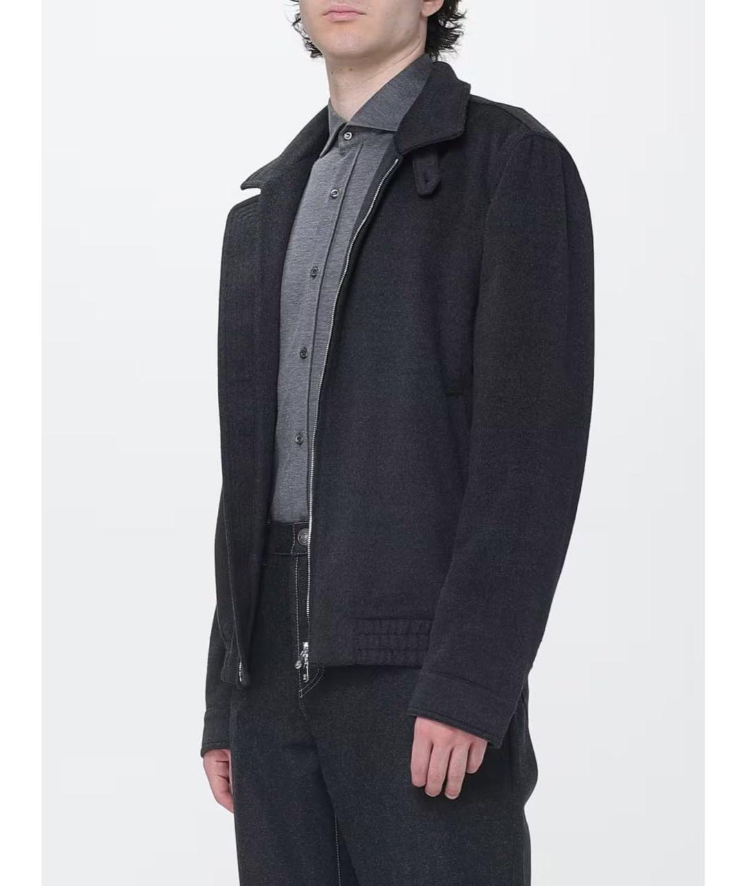 BRUNELLO CUCINELLI Серая шерстяная куртка, фото 4