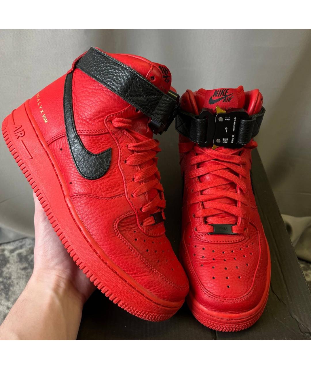 NIKE Красные высокие кроссовки / кеды, фото 2