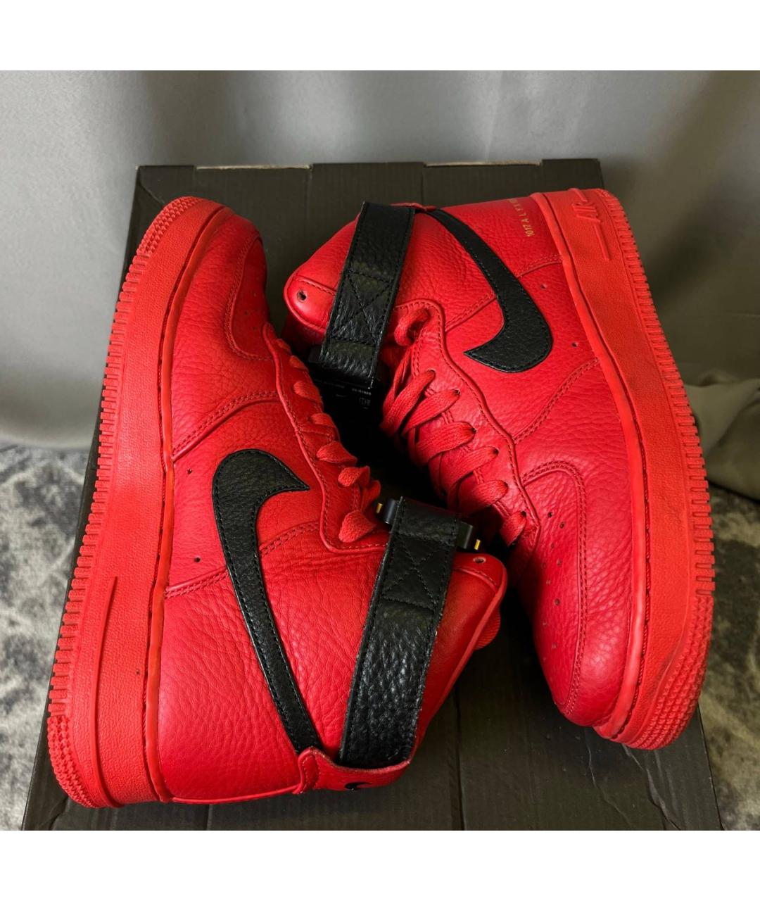 NIKE Красные высокие кроссовки / кеды, фото 4