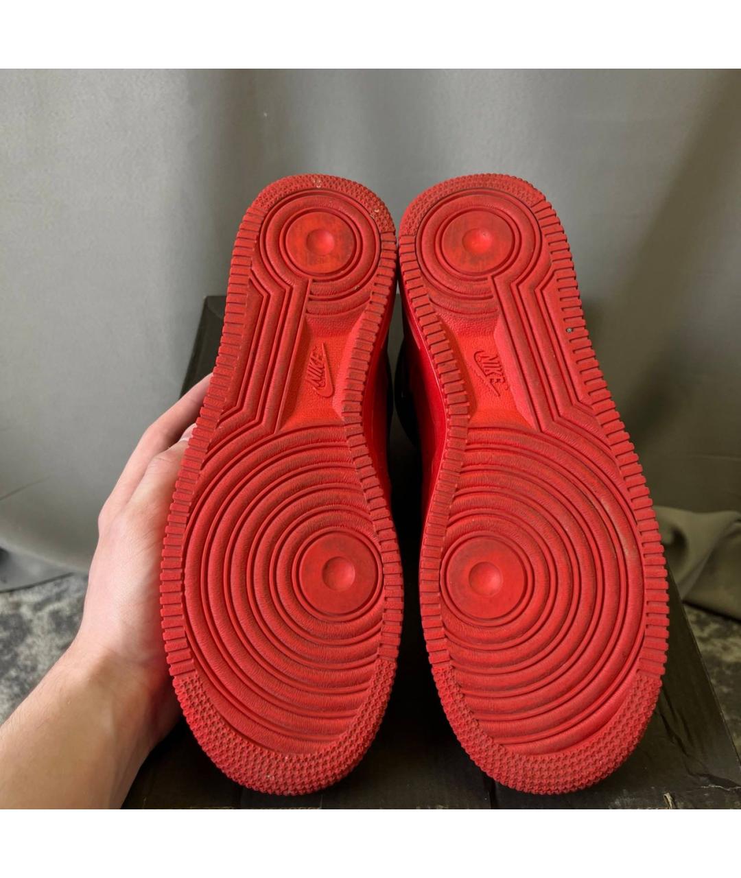 NIKE Красные высокие кроссовки / кеды, фото 6