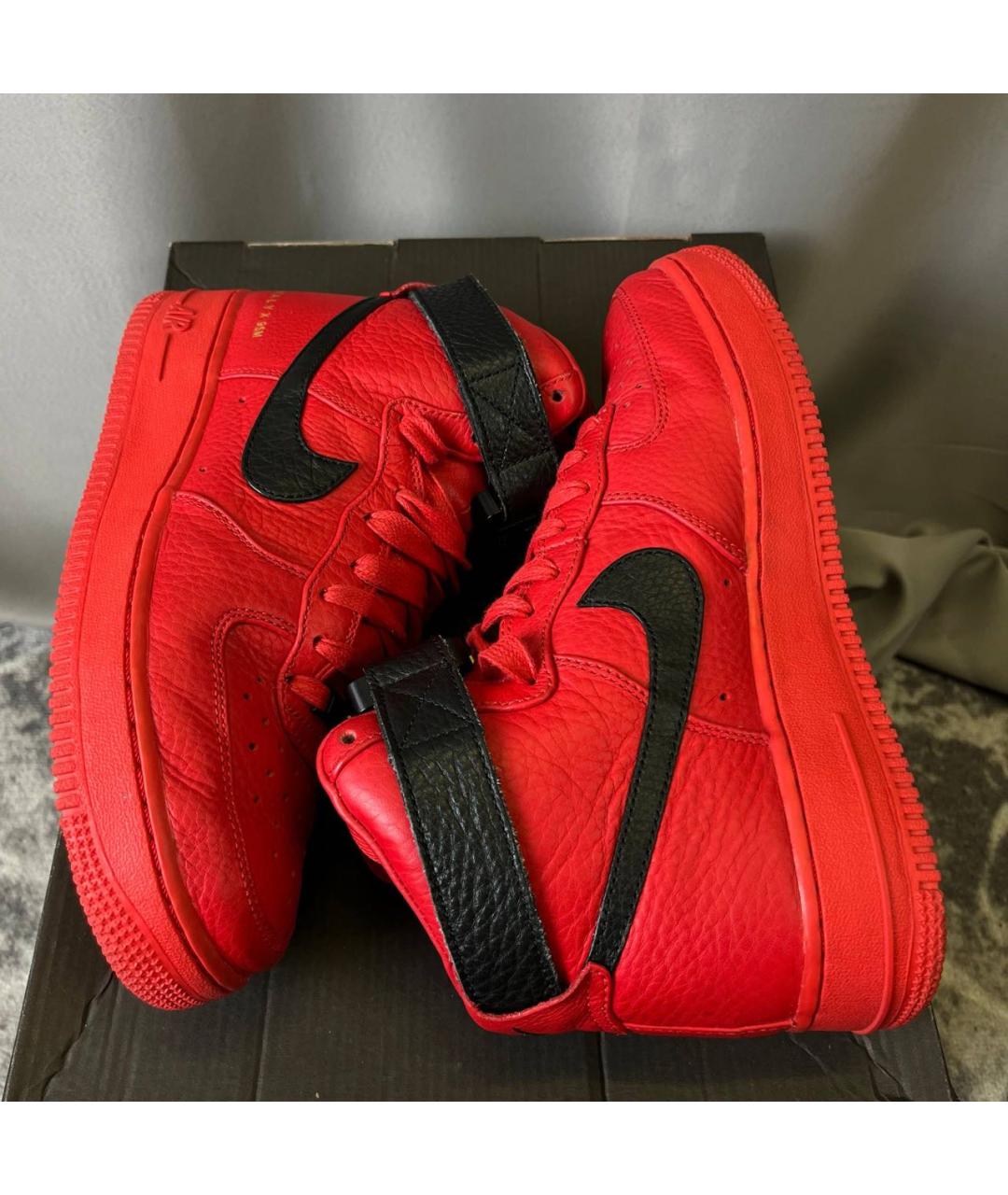 NIKE Красные высокие кроссовки / кеды, фото 9