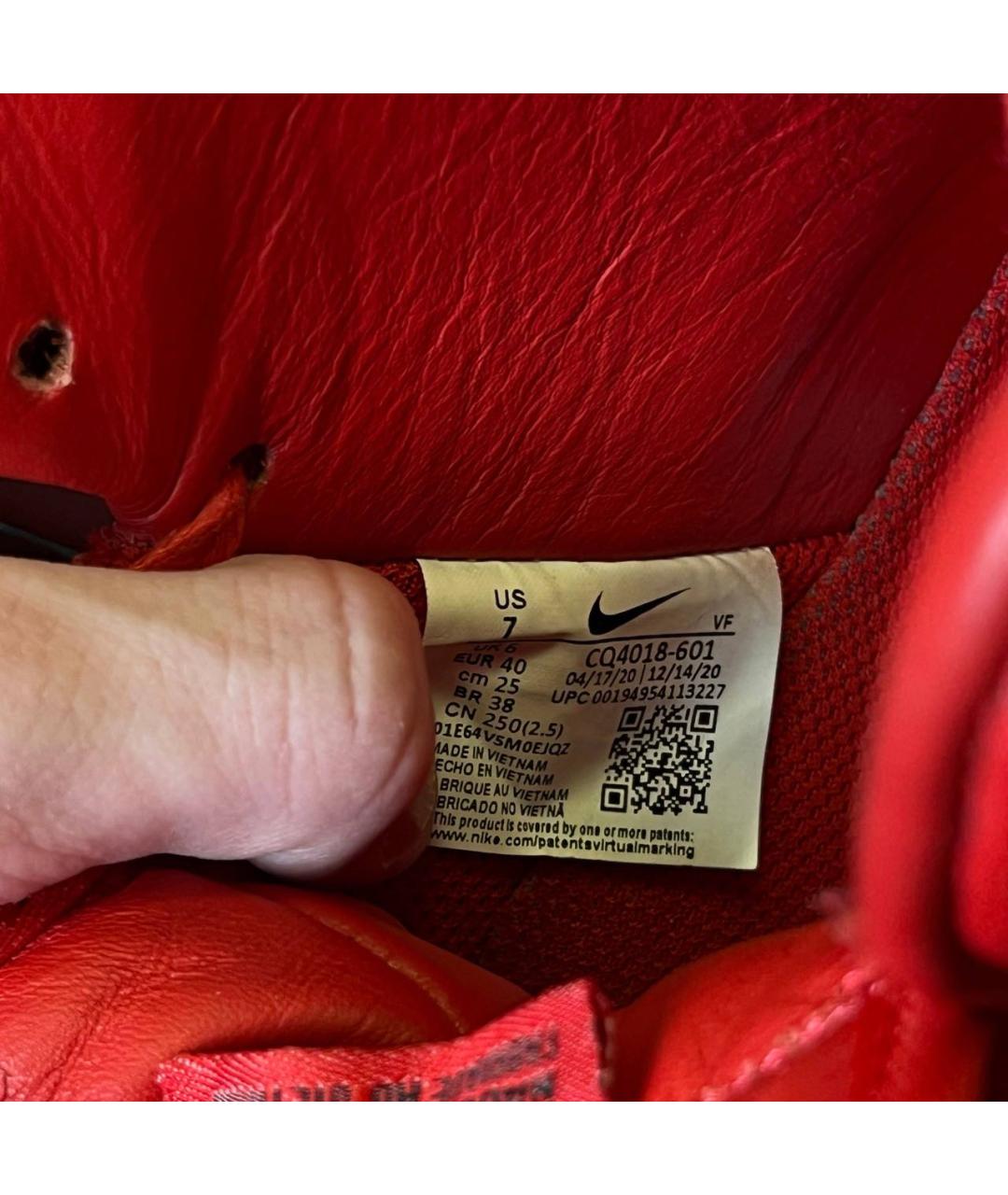 NIKE Красные высокие кроссовки / кеды, фото 7