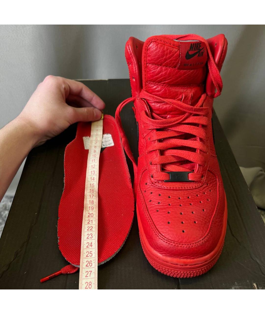 NIKE Красные высокие кроссовки / кеды, фото 8