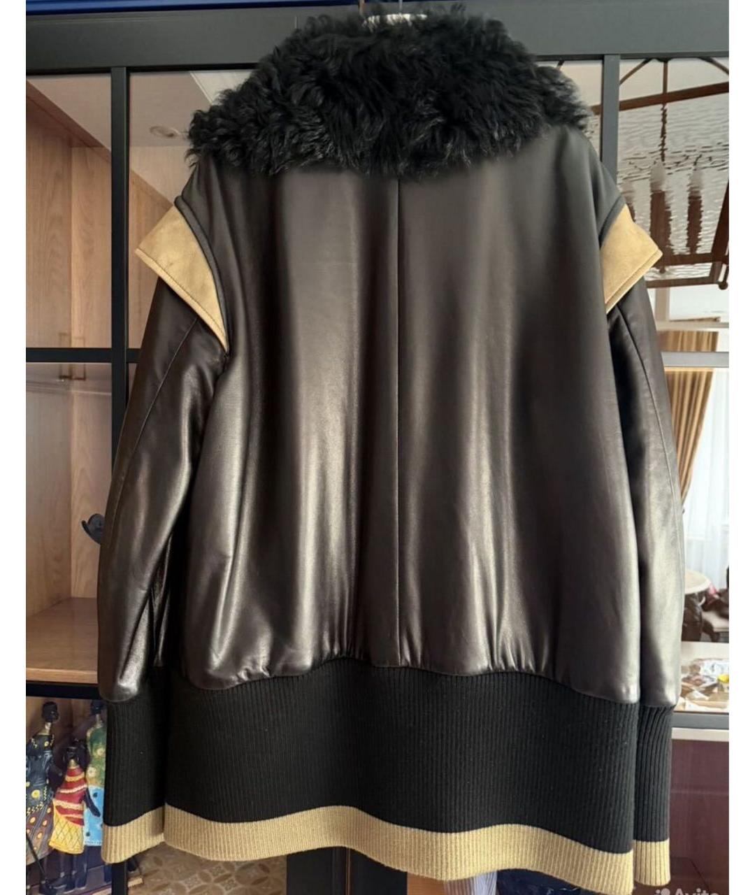 GUCCI Черная кожаная куртка, фото 3