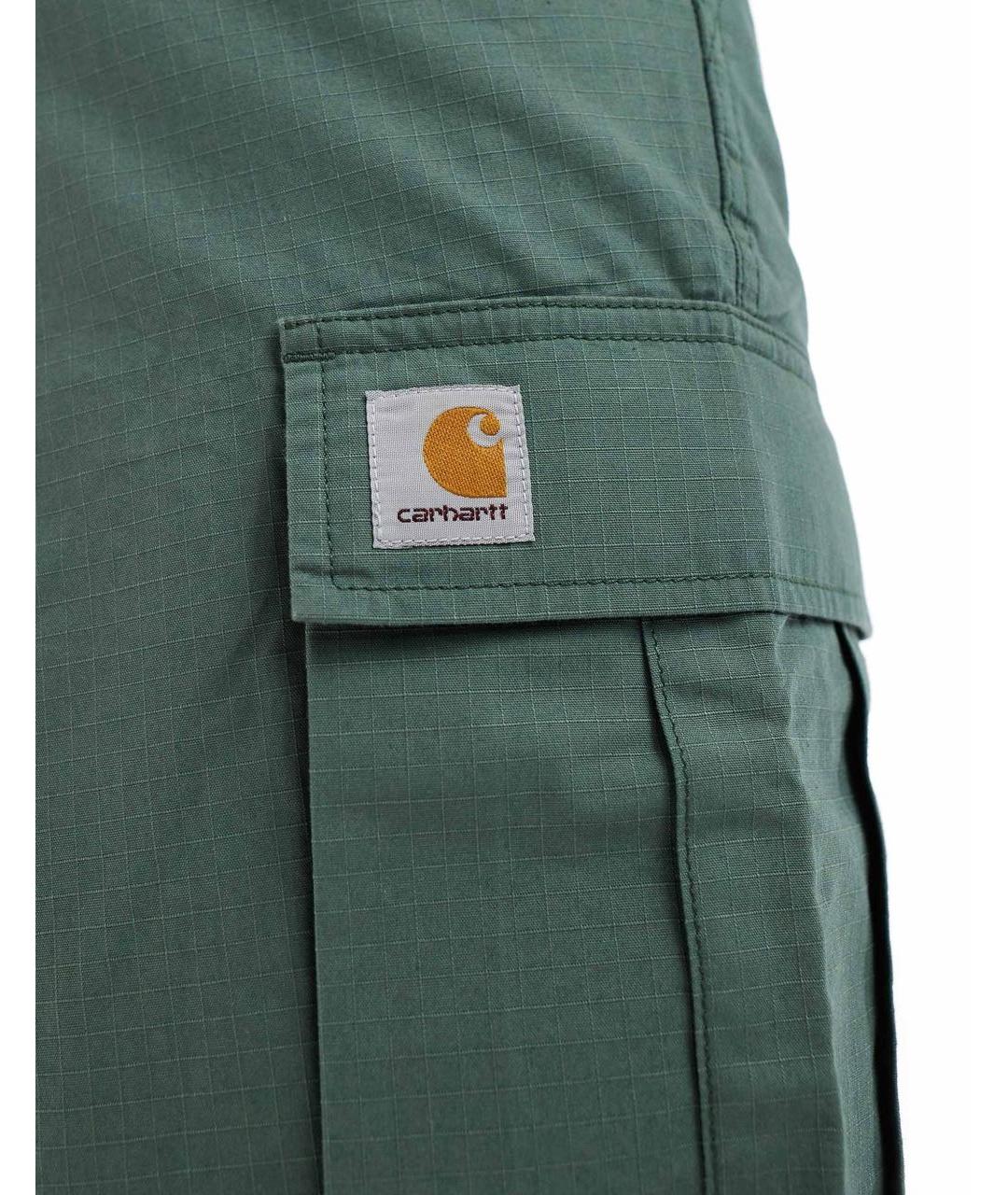 CARHARTT WIP Зеленые хлопковые шорты, фото 7