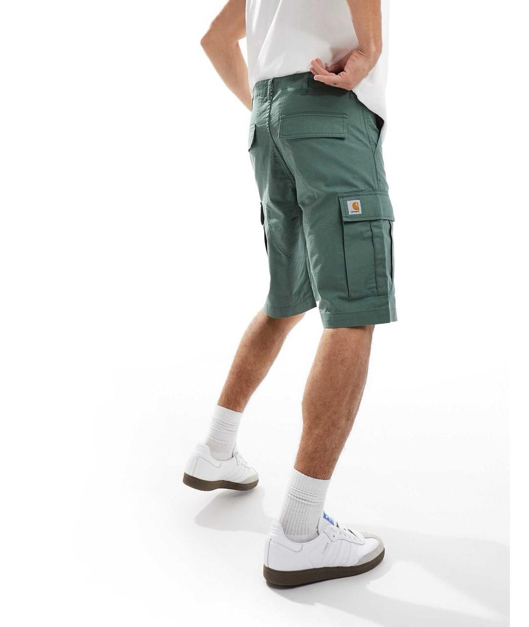 CARHARTT WIP Зеленые хлопковые шорты, фото 5